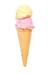 Ice cream in a cone