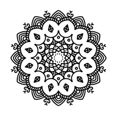 Floral pattern mandala decoration