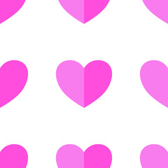 set of pink hearts