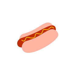 hot dog vector illustration