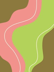 simple soft flat backgrounds and textures with colorful abstract art creations, minimalist portrait poster design. retro psychedelic style and Groovy hippie 90s background