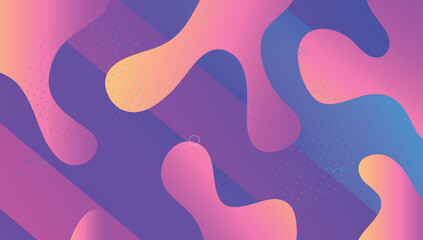 Liquid Shape. Multicolor Brochure. Wave Gradient Layout. Minimal Poster. Violet Trendy Flyer. Dynamic Shapes. Wavy Landing Page. Vibrant Frame. Magenta Liquid Shape