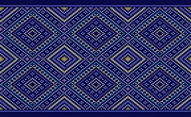 Vector cross stitch ornate background, Knitted ethnic pattern, Embroidery surface style, Full color pattern beautiful texture, Design for fabric, carpet, kaftan, mugs