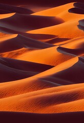 hills of sand in the desert
