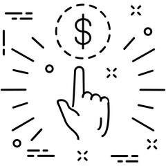 PPC Line Vector Icon