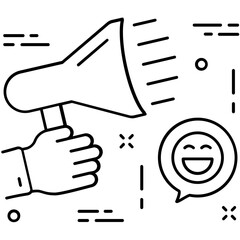 Avert Line Vector Icon