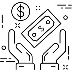 Investment Line Vector Icon