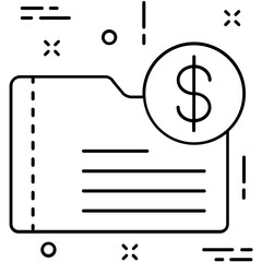 Folder Line Vector Icon