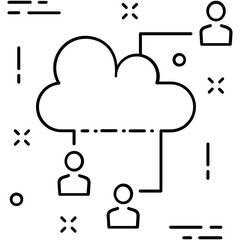 Affiliate Marketing Line Vector Icon