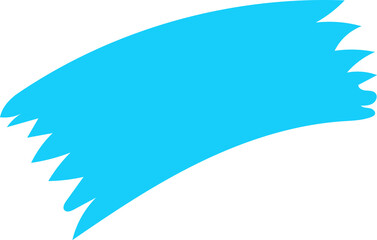 Abstract Brushstroke Shape