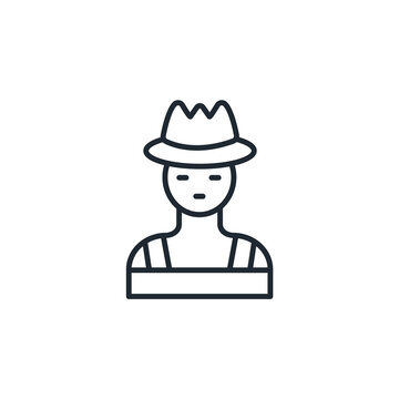 recommend clip art: Farmer icons  symbol vector elements for infographic web