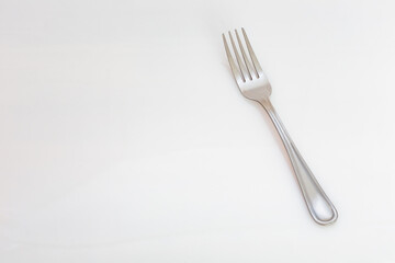 Close up shot of silver fork