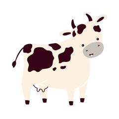 Cute cow animal