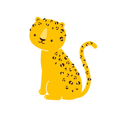 Cute leopard animal