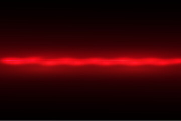 Fluorescent red line on black background	