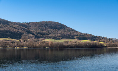 Hiking around the happurger reservoir in Hersbruck