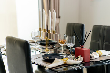 table setting for a dinner