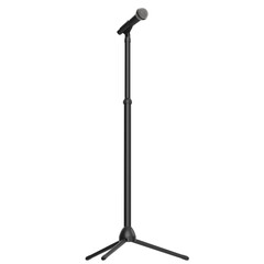 3D rendering illustration of a microphone on stand