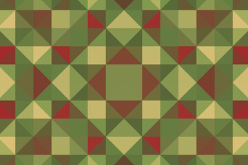 Obraz premium Multicolored background. A mosaic of small triangles. Pixel texture, pattern.