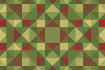 Multicolored background. A mosaic of small triangles. Pixel texture, pattern.