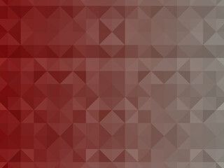 Fototapeta premium Dark red color. Halftone triangles, stylized geometric pattern and background. Abstract mosaic, illustration.