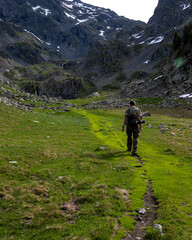 Fototapeta na wymiar Hiking in the Chartreuse