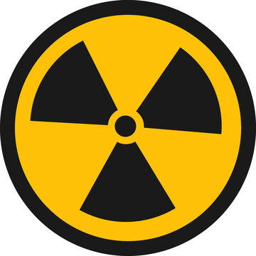 Toxic sign flat round icon