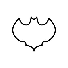 Bat line icon illustration. icon related to Halloween. Line icon style. Simple design editable