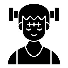 frankenstein solid icon