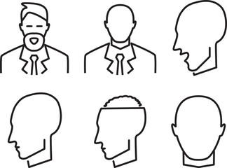 User line icon set. Collection of vector symbol in trendy flat style on white background. Web sings design.