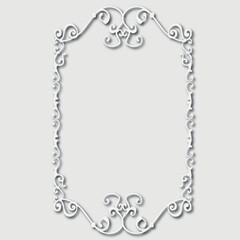 Frame, in the style of an ornament, Vector illustration eps 10, Art.