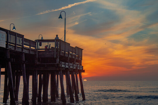 Sunrise at Sandbridge in Virginia Beach