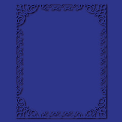 Frame, in the style of an ornament, Vector illustration eps 10, Art.