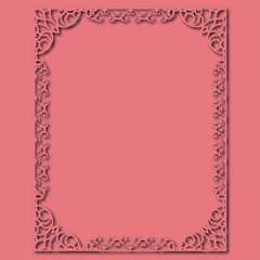 Frame, in the style of an ornament, Vector illustration eps 10, Art.