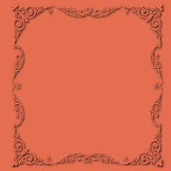Frame, in the style of an ornament, Vector illustration eps 10, Art.