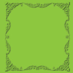 Frame, in the style of an ornament, Vector illustration eps 10, Art.
