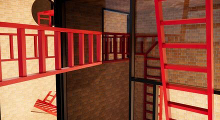 maze,complex building, success, rooms in a building, maze concept
