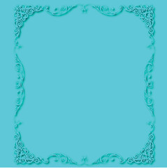 Frame, in the style of an ornament, Vector illustration eps 10, Art.