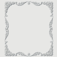 Frame, in the style of an ornament, Vector illustration eps 10, Art.