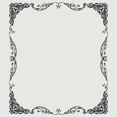 Frame, in the style of an ornament, Vector illustration eps 10, Art.