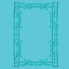 Frame, in the style of an ornament, Vector illustration eps 10, Art.