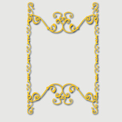 Frame, in the style of an ornament, Vector illustration eps 10, Art.