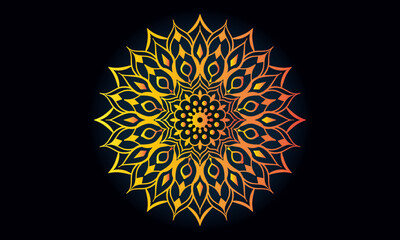 Floral luxury mandala template, mandala design, colorful mandala vector background  vintage abstract floral pattern Design 