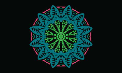 mandala design vector background  vintage abstract floral pattern design
