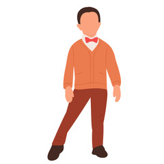 baby boy on white background