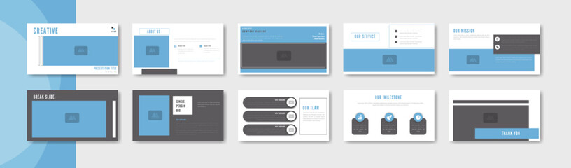 presentation slide minimalist design template 