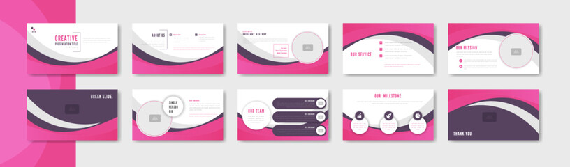 presentation slide minimalist design template 