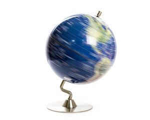 Fototapeta na wymiar World globe spinning