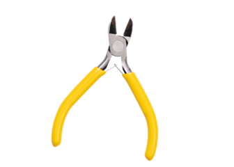 Yellow plier isolated