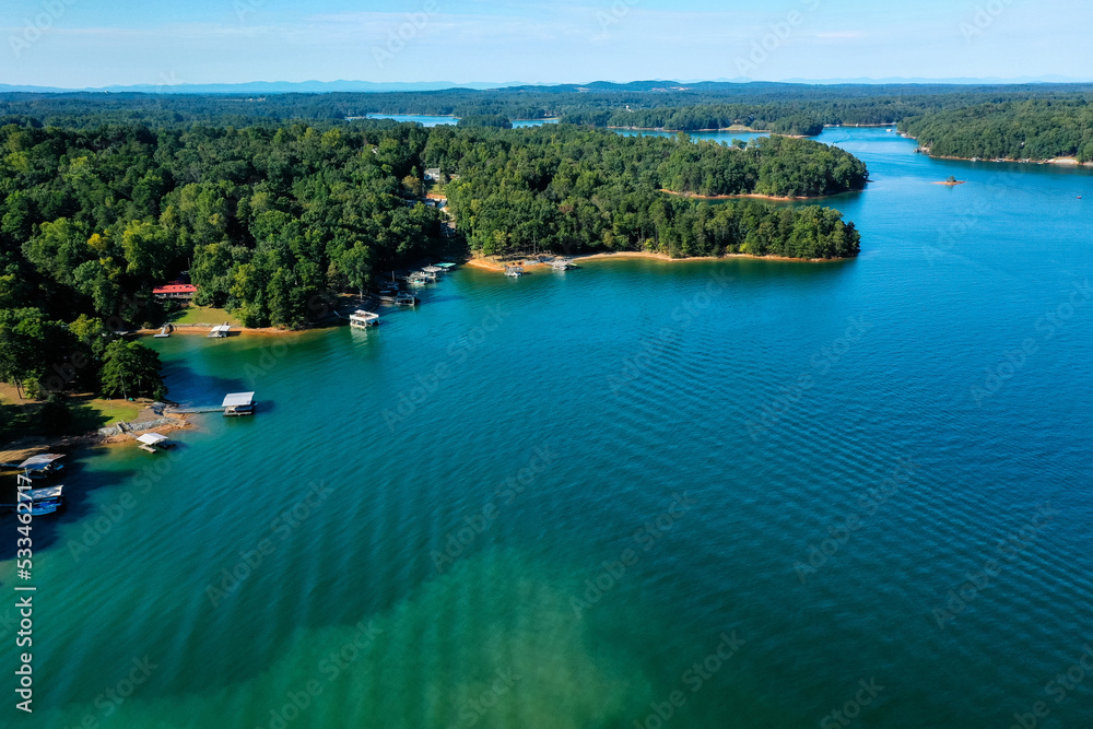 Wall mural AERIAL VIEW OF LAKE LANIER